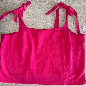 Old Navy Fuchsia Smocked Top